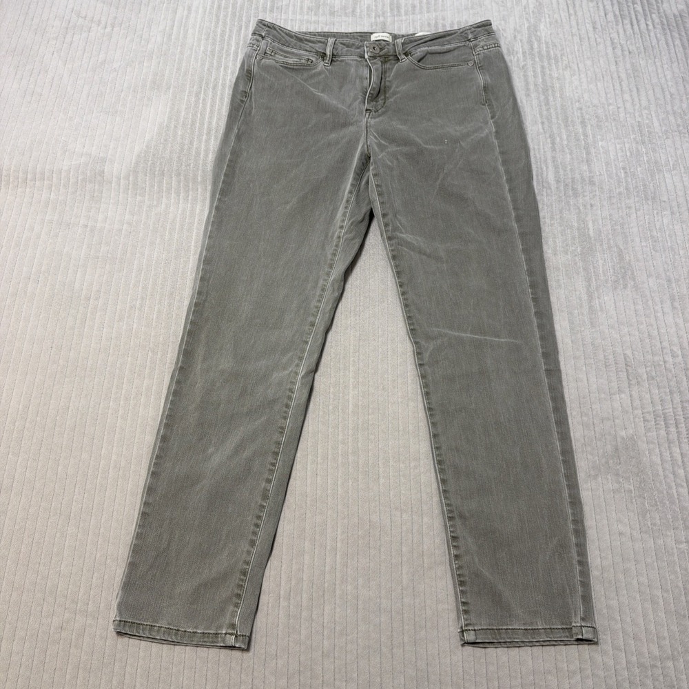 J. Jill Women's Jeans Size 8 Green Gray Boyfriend Straight Leg Ankle